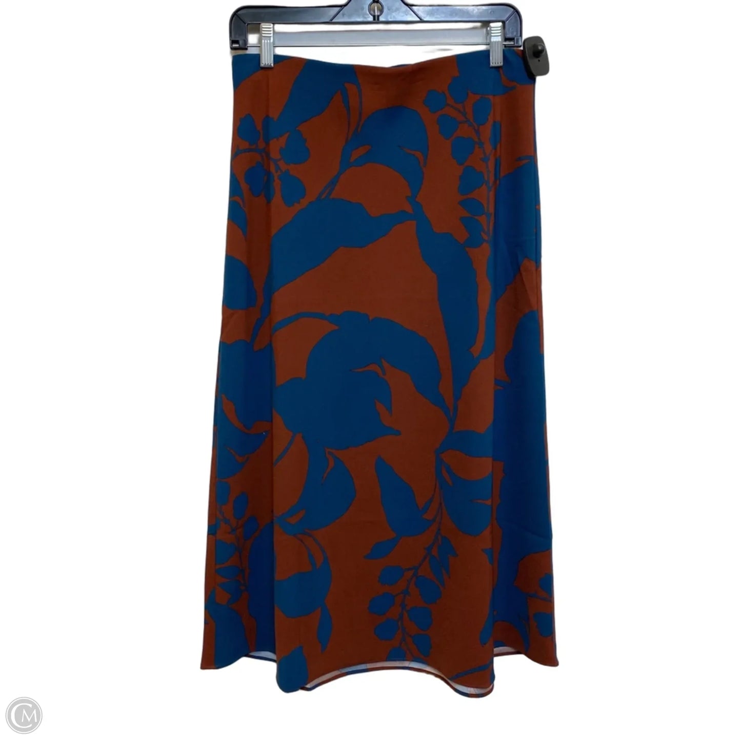 Skirt Maxi By Loft In Blue & Brown, Size: Mp
