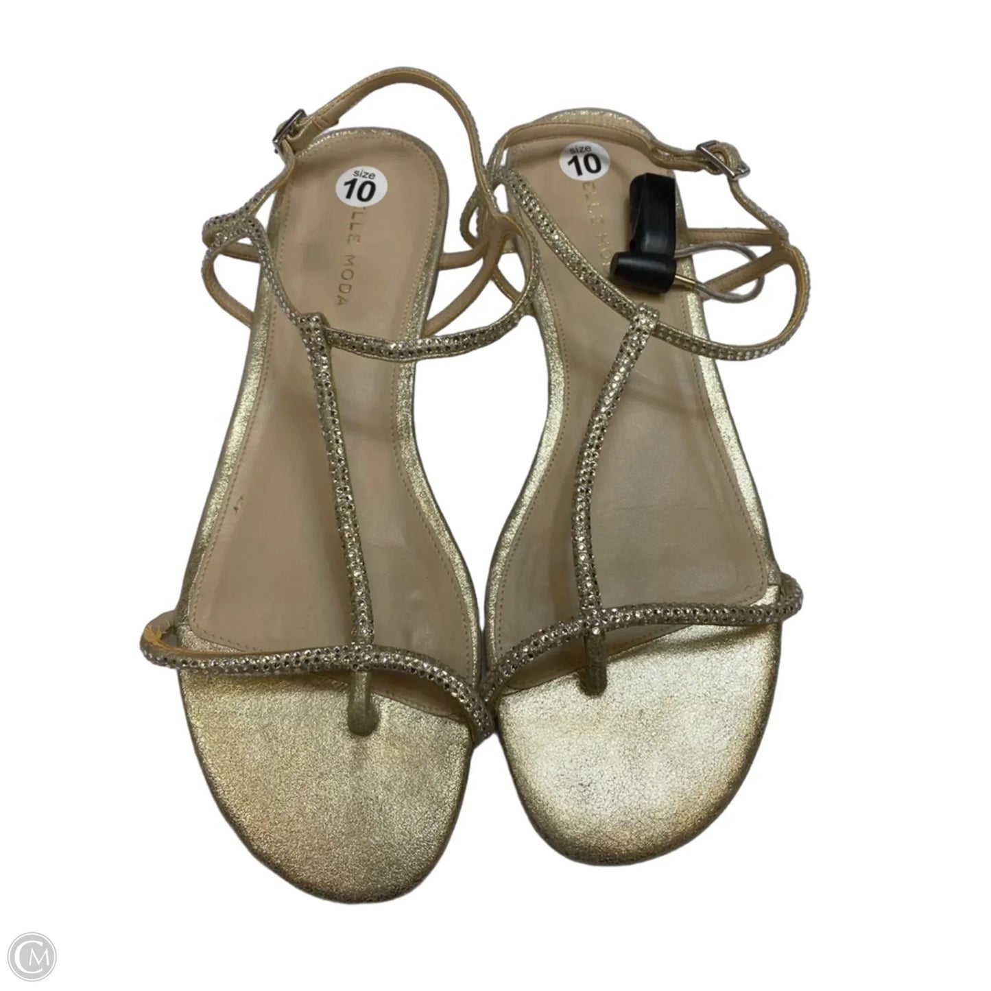 Sandals Flats By Pelle Moda In Gold, Size: 10