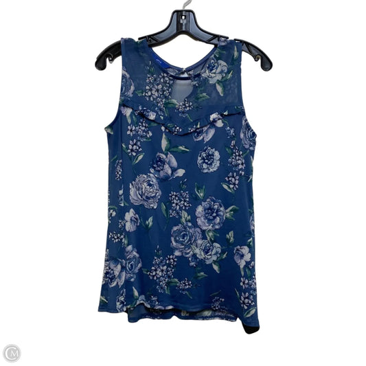 Top Sleeveless By Apt 9 In Blue, Size: S