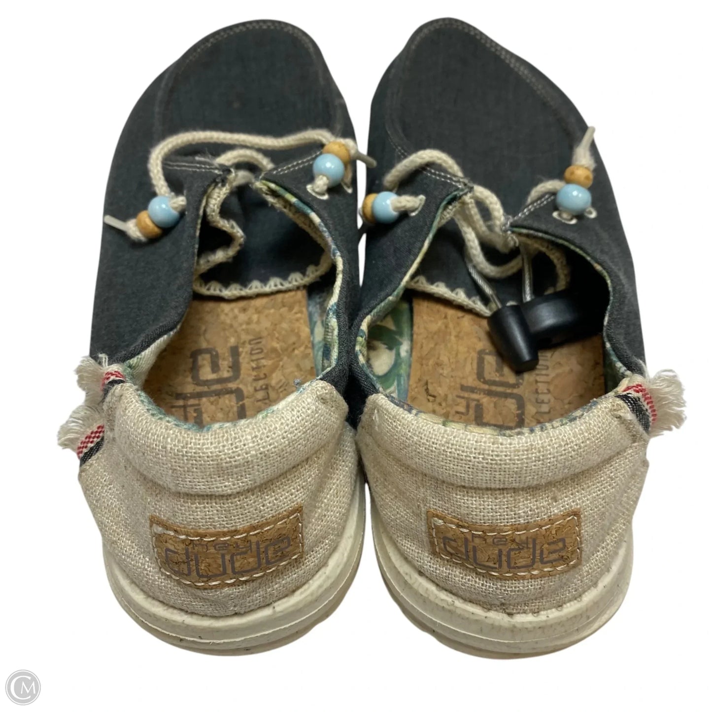 Shoes Flats By Hey Dude In Grey, Size: 9
