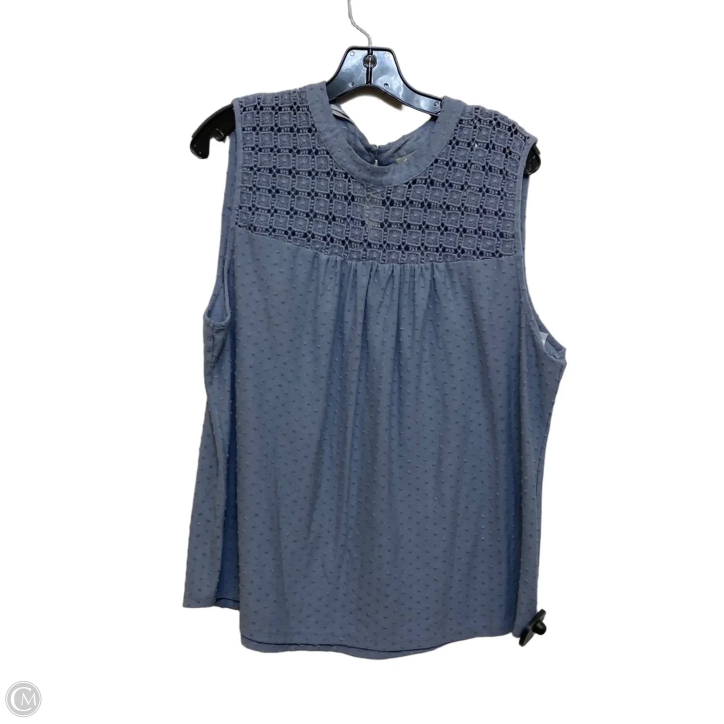 Top Sleeveless By Daniel Rainn In Blue, Size: Xxl