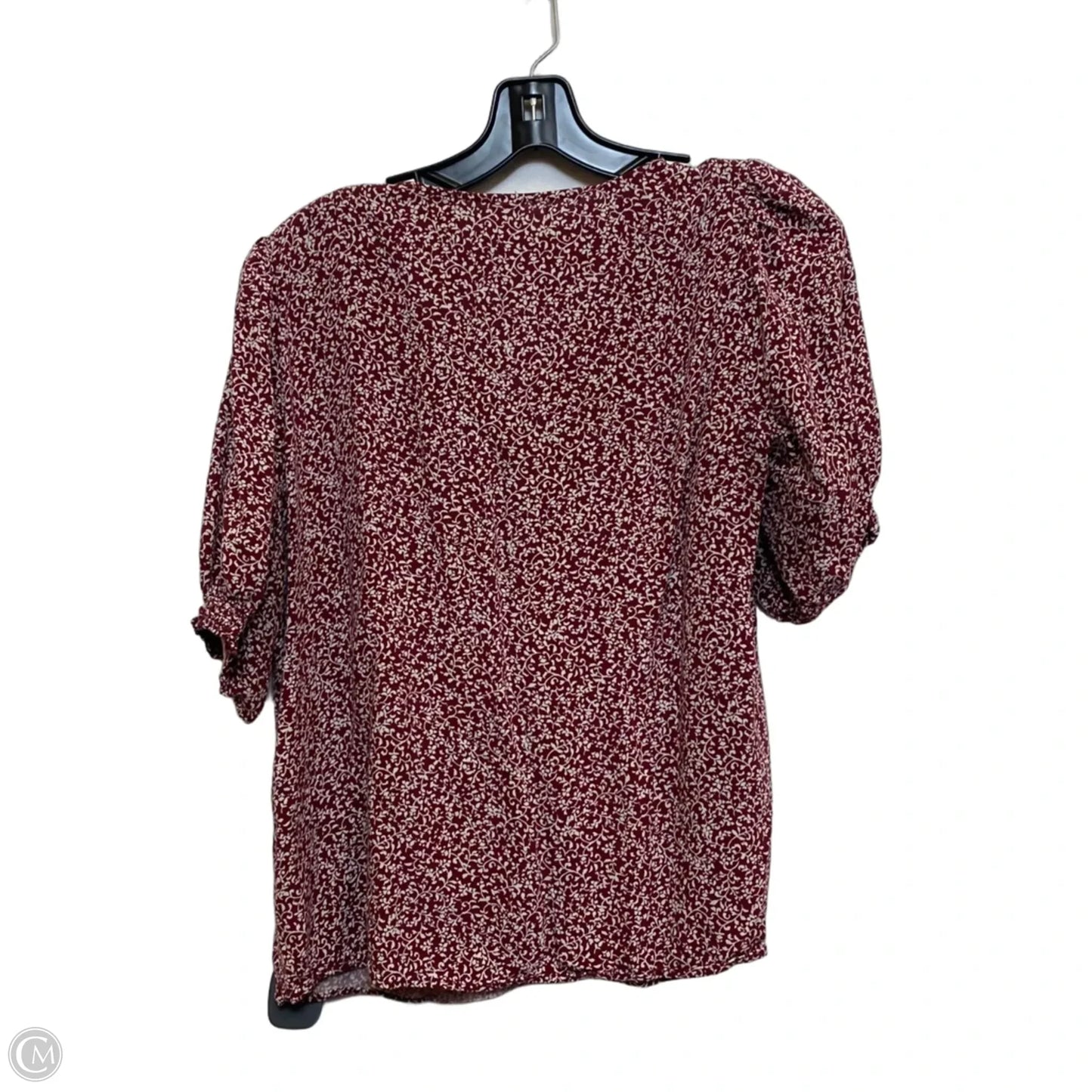 Top Short Sleeve By Old Navy In Red & White, Size: L