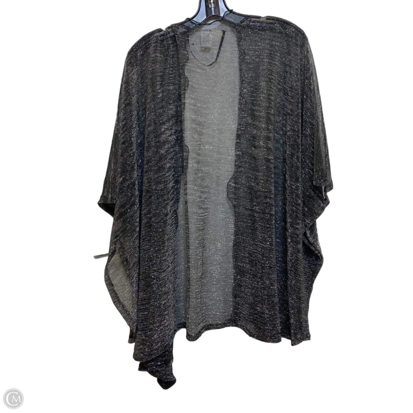 Kimono By Clothes Mentor In Black & Grey, Size: Osfm