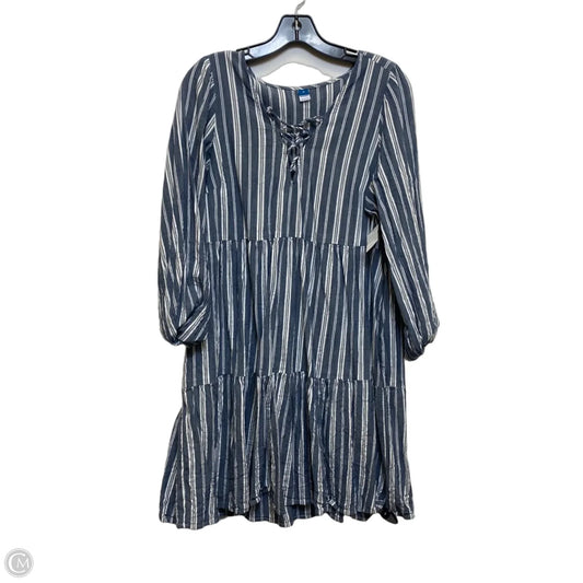 Dress Casual Short By Old Navy In Blue & White, Size: M