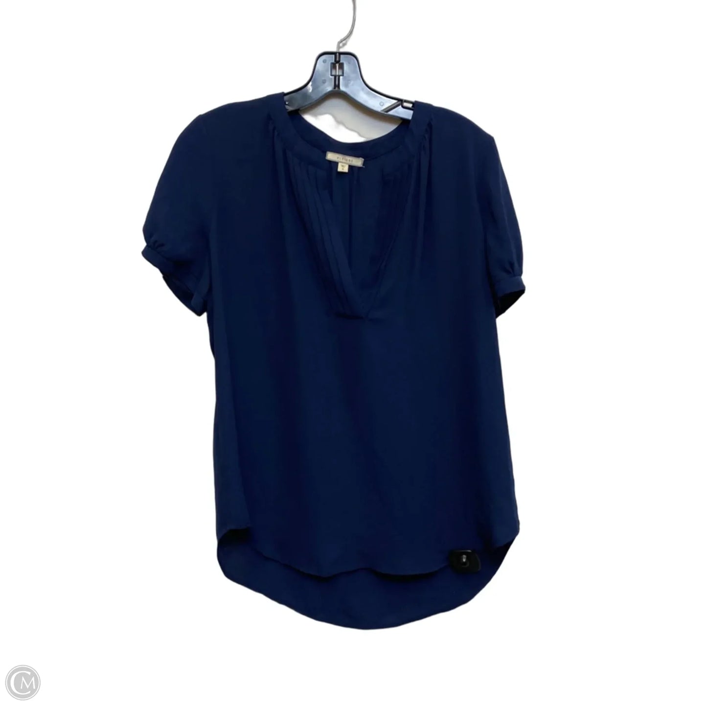 Top Short Sleeve By Pleione In Blue, Size: M