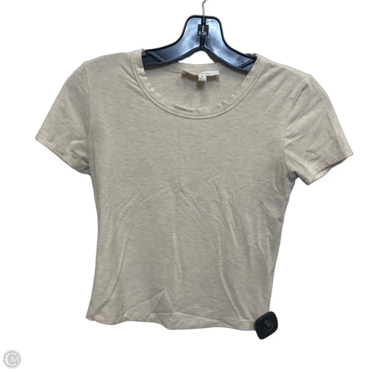 Top Short Sleeve By Pink Rose In Tan, Size: S