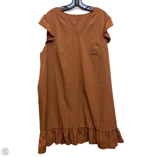 Dress Casual Short By Shein In Brown, Size: 4x