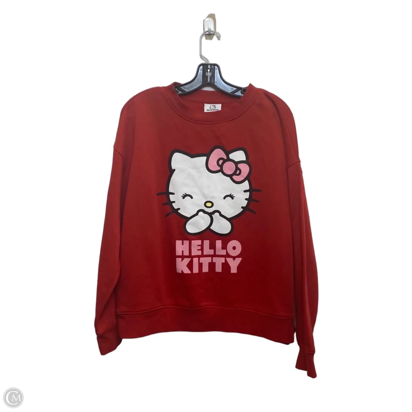 Sweatshirt Crewneck By Primark In Red, Size: M