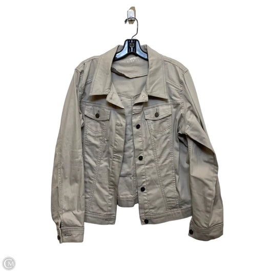 Jacket Denim By Lee In Tan, Size: Xl