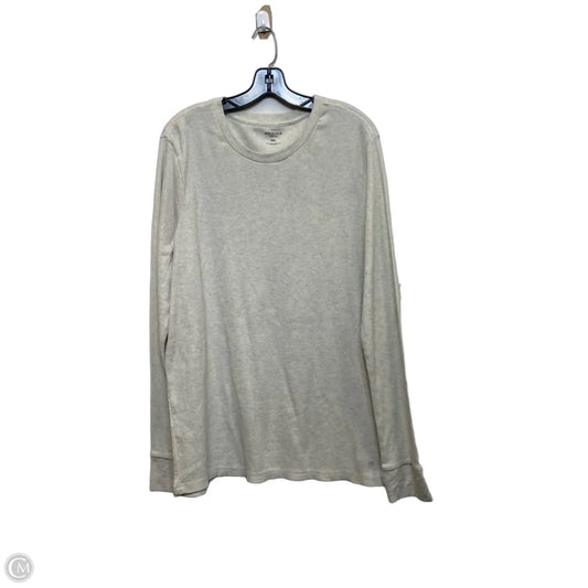 Top Long Sleeve Basic By Arizona In Cream, Size: Xxl
