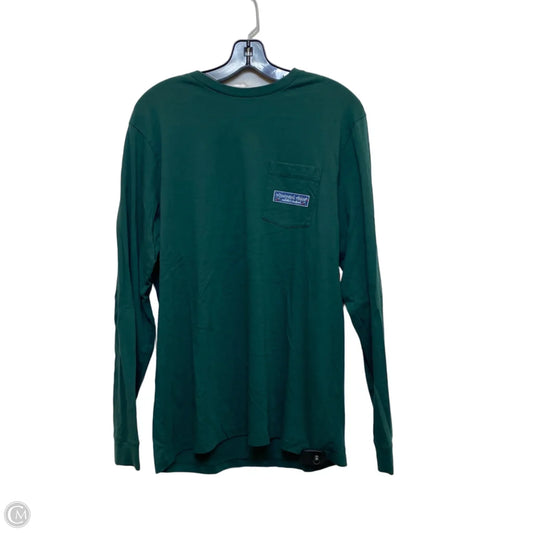 Top Long Sleeve Designer By Vineyard Vines In Green, Size: M