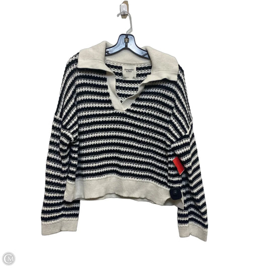 Sweater By Abercrombie And Fitch In Black & White, Size: M