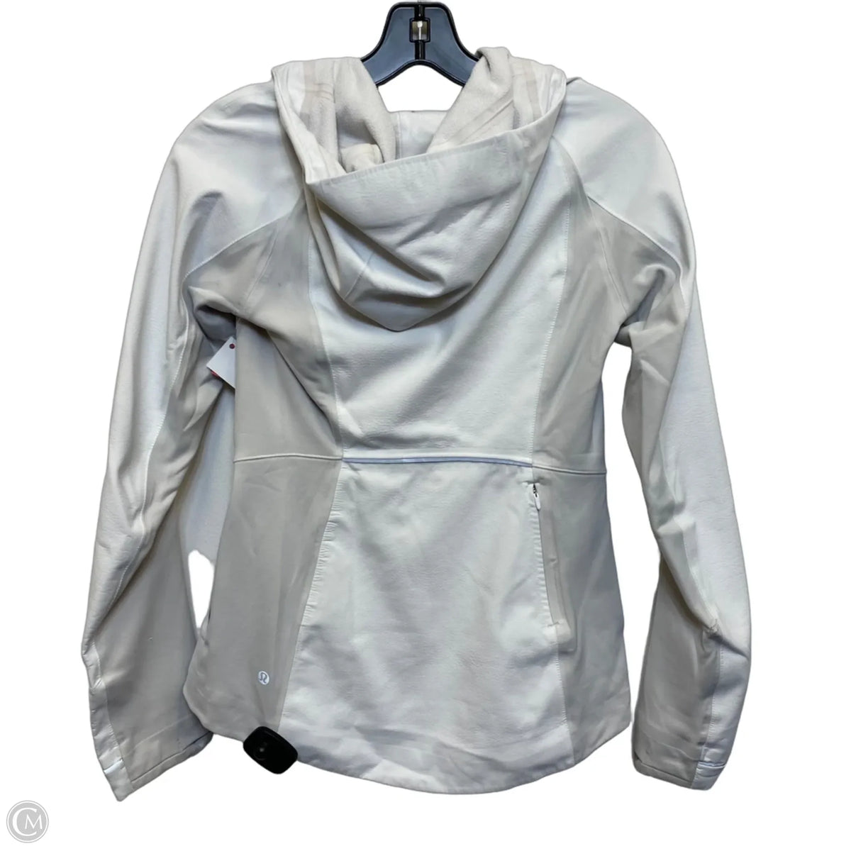 Athletic Jacket By Lululemon In White, Size: S