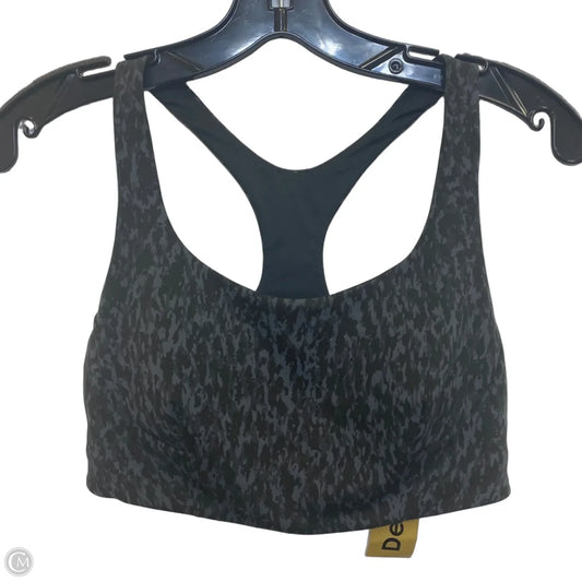 Athletic Bra By Lululemon In Black & Grey, Size: M