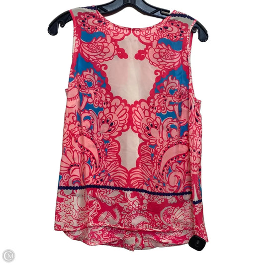 Top Sleeveless Designer By Lilly Pulitzer In Pink, Size: S
