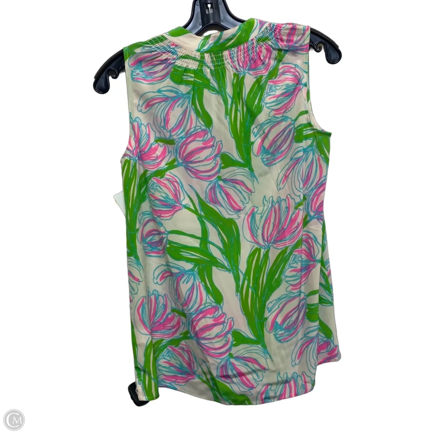 Top Sleeveless Designer By Lilly Pulitzer In Green, Size: Xs