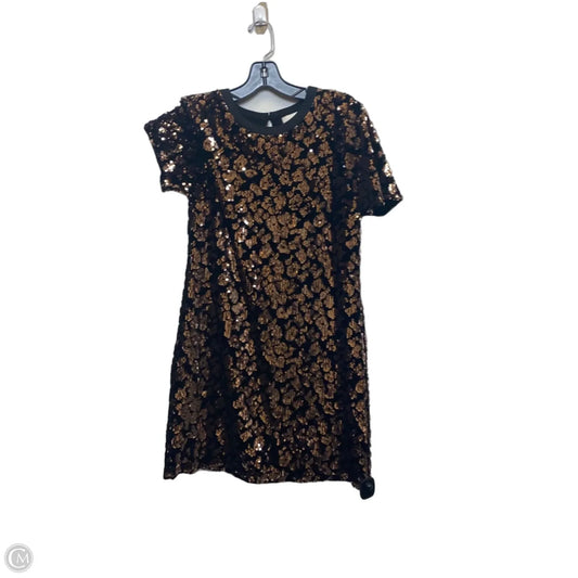 Dress Party Short By Ro & De In Black & Gold, Size: S