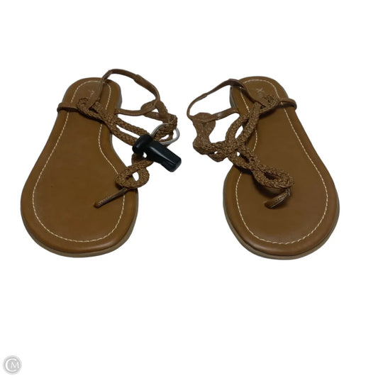 Sandals Flats By Xappeal In Brown, Size: 8