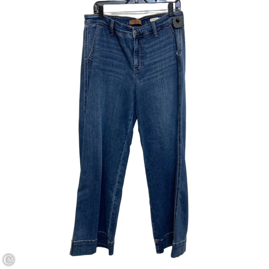 Jeans Wide Leg By Judy Blue In Blue Denim, Size: 14