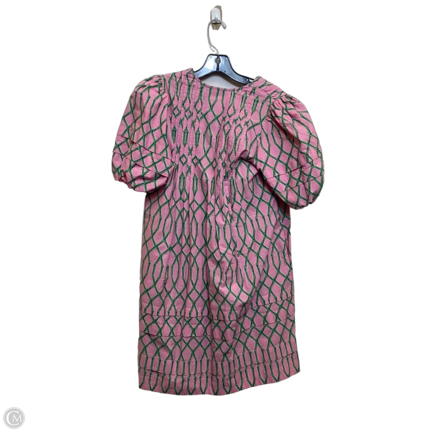 Dress Casual Short By Crown And Ivy In Green & Pink, Size: S
