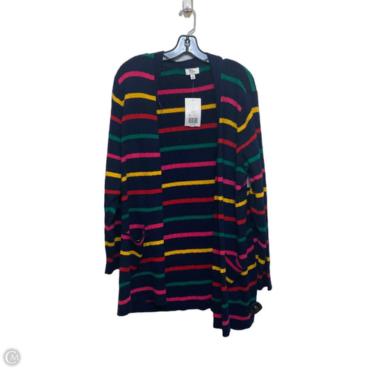 Cardigan By Kim Rogers In Navy, Size: 1x