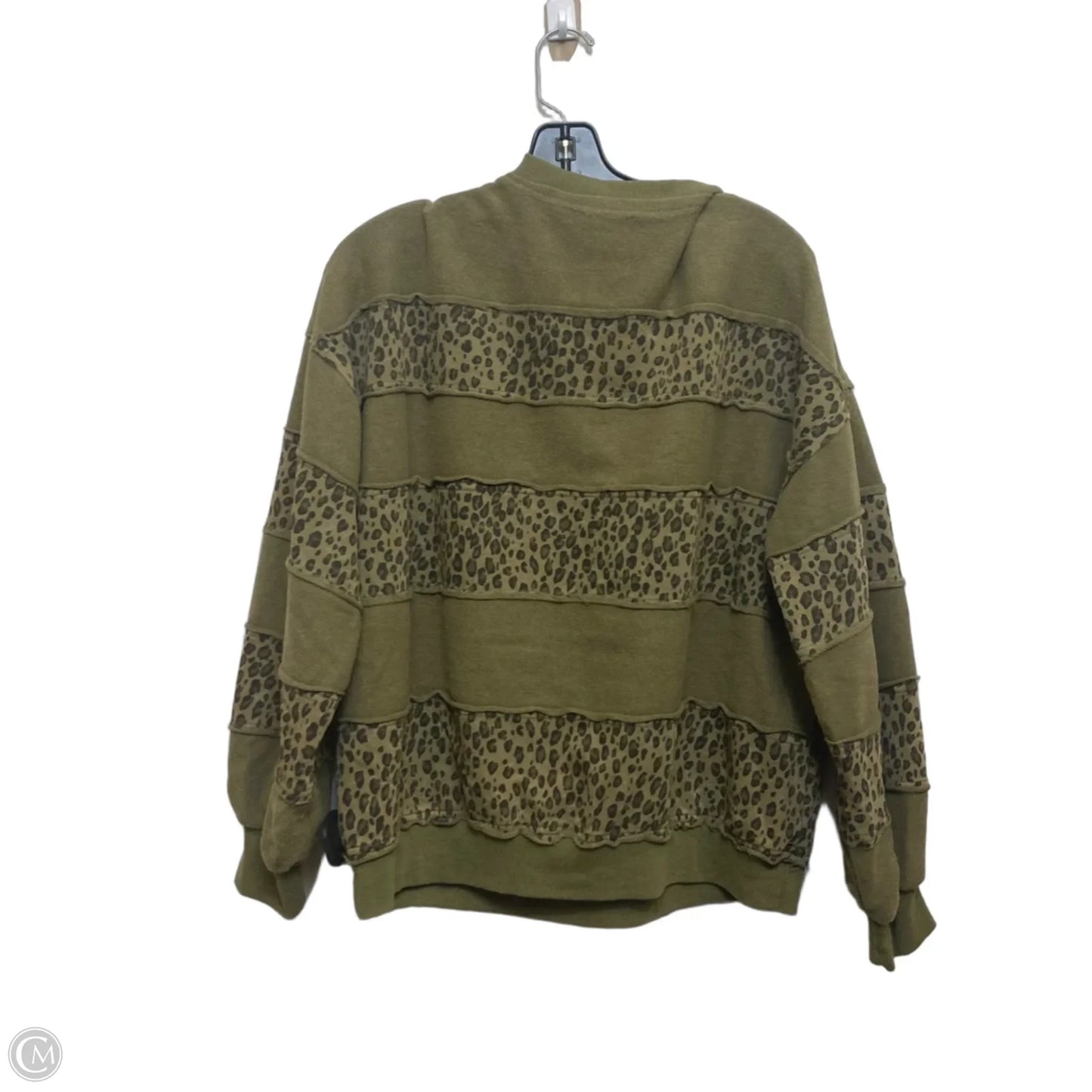 Sweatshirt Collar By Easel In Green, Size: S