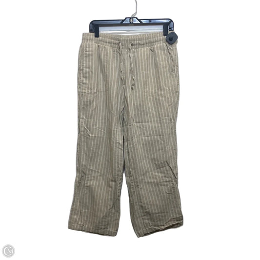 Pants Linen By Amazon Essentials In Cream & Tan, Size: M