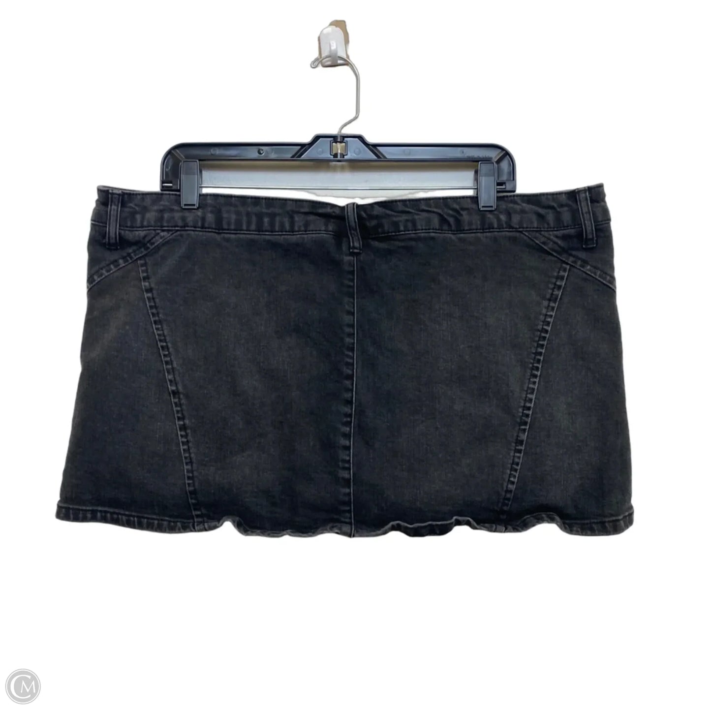 Skort By Wild Fable In Black Denim, Size: Xl