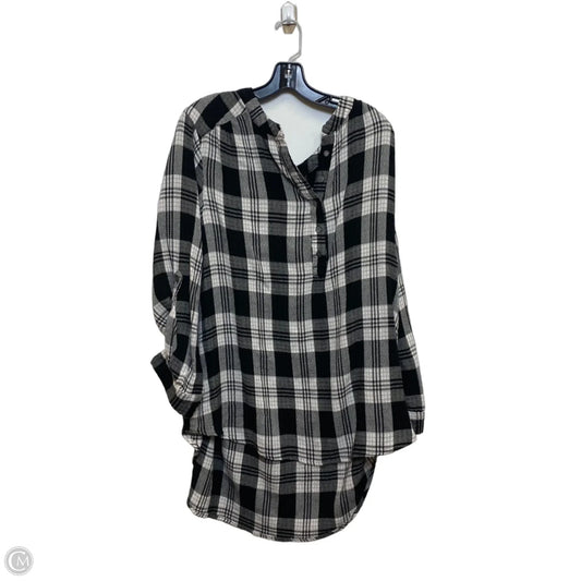 Top Long Sleeve By Jane And Delancey In Black & White, Size: 1x