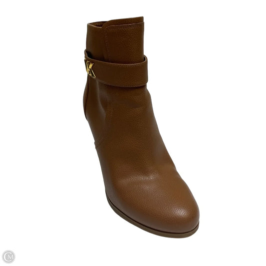 Boots Ankle Heels By Michael By Michael Kors In Brown, Size: 9.5
