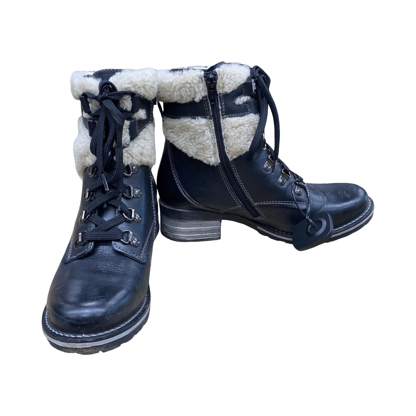 Boots Ankle Heels By Cmc In Black, Size:8.5