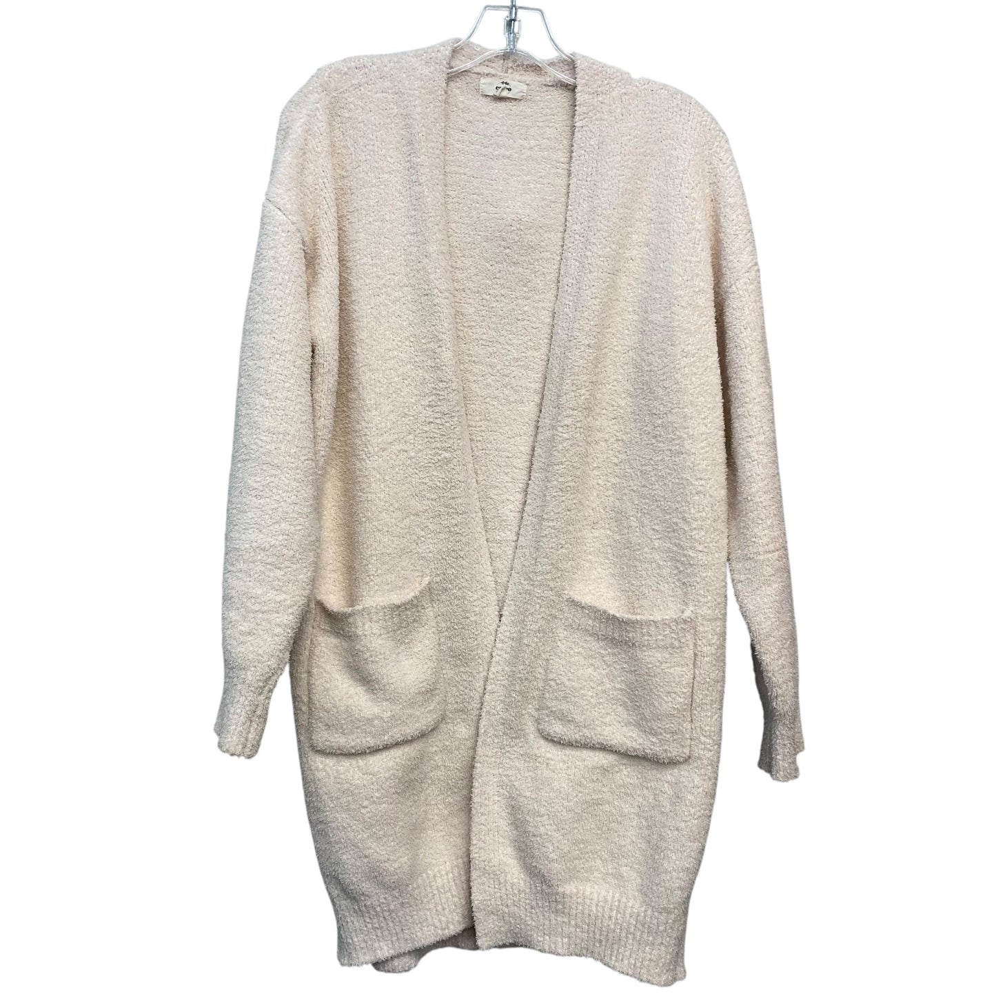Sweater Cardigan By Entro In Ivory, Size:S
