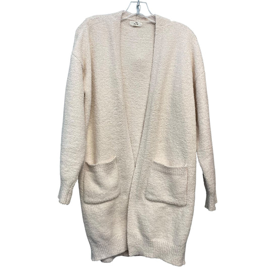 Sweater Cardigan By Entro In Ivory, Size:S