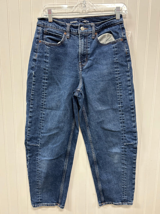 Jeans Wide Leg By Old Navy In Blue Denim, Size:6