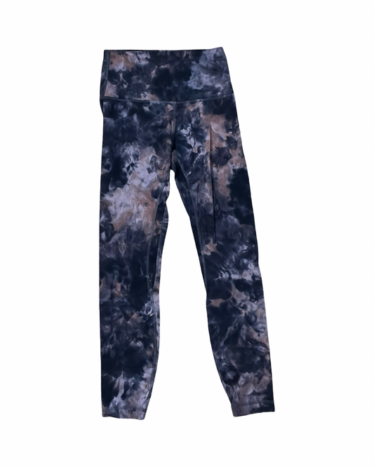 Athletic Leggings By Lululemon In Black & Brown, Size:S