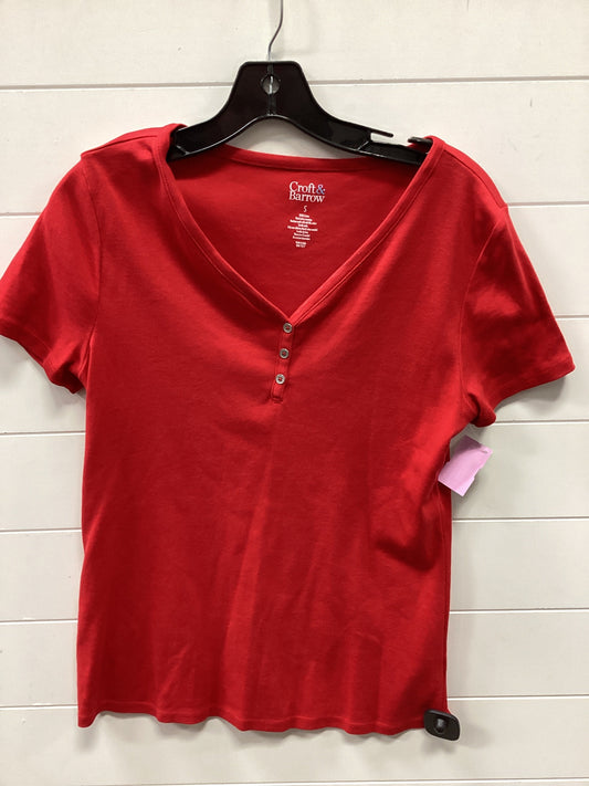 Top Ss By Croft And Barrow In Red, Size:S