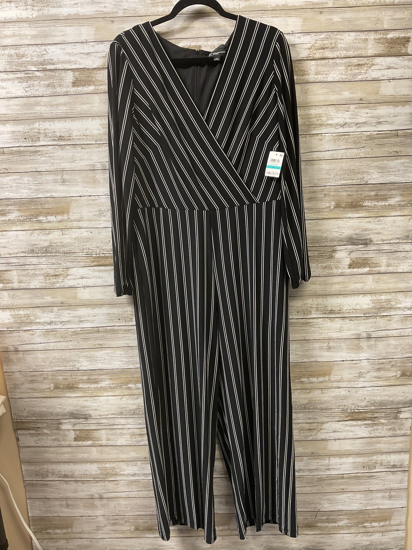 Jumpsuit By Inc In Black & White, Size:16