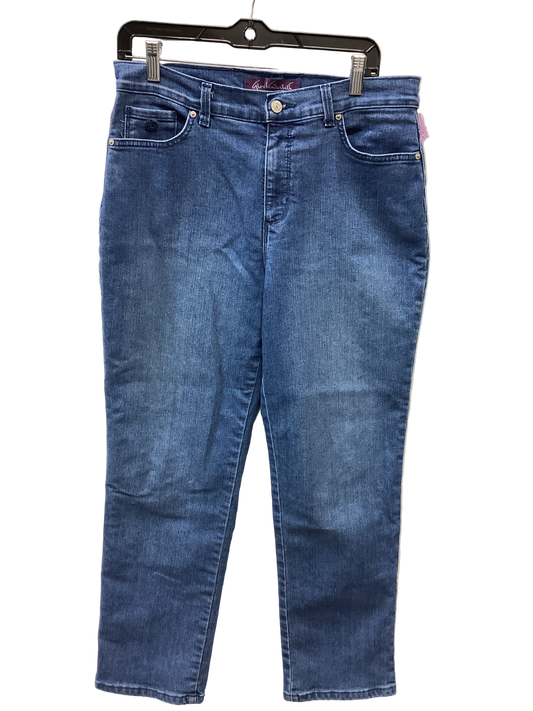 Jeans Straight By Gloria Vanderbilt In Blue Denim, Size:12P