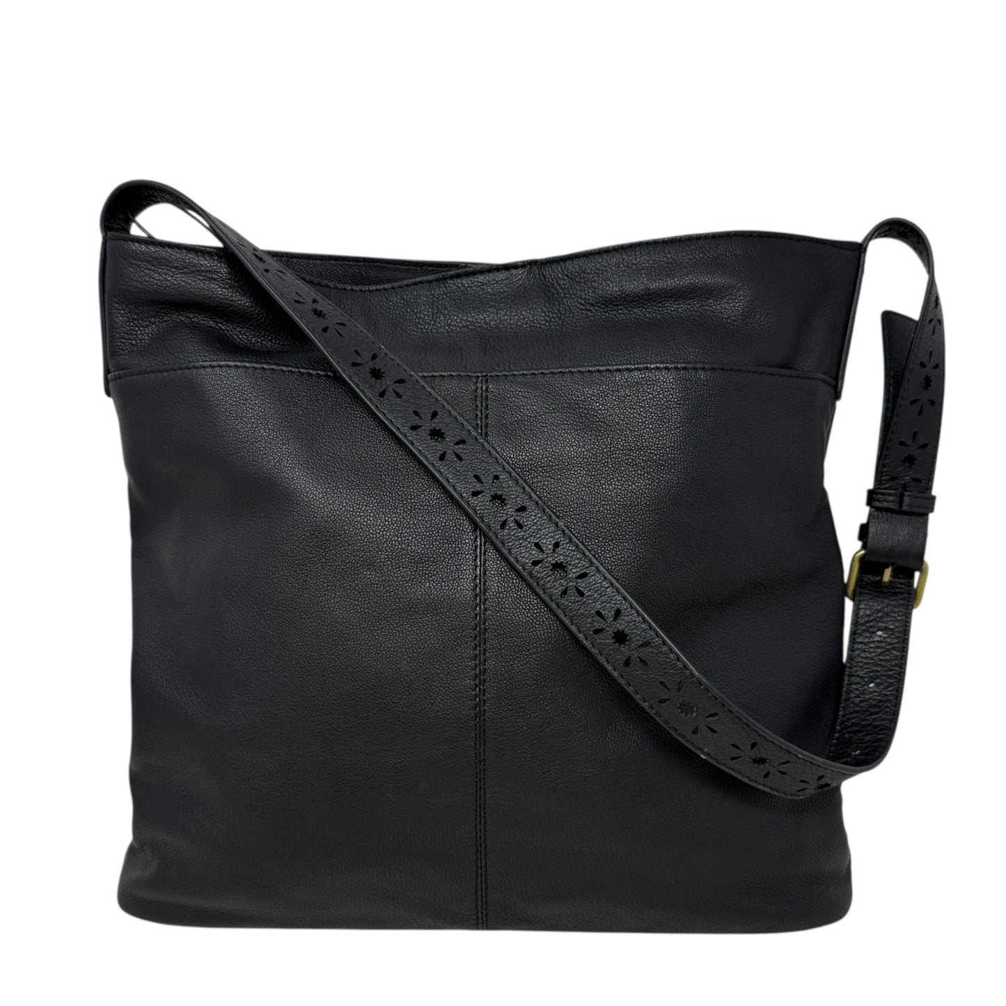 Kora Leather Shoulder Bag By Lucky Brand, Size: Medium