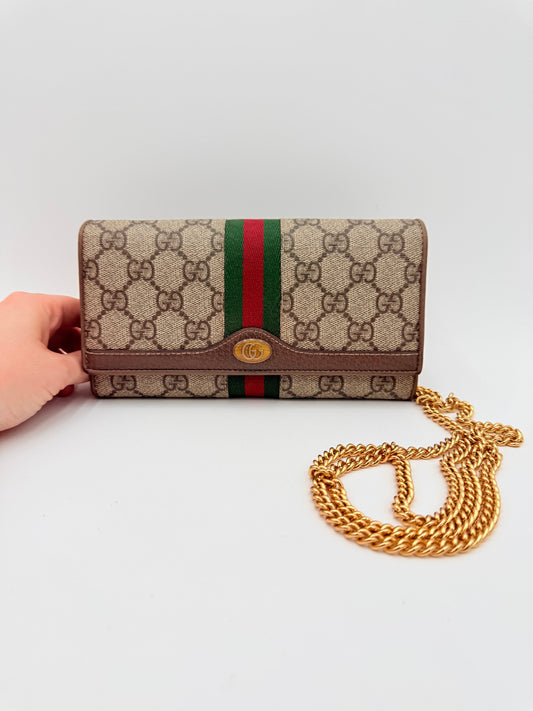 Crossbody Luxury Designer By Gucci In Tan, Size:Small