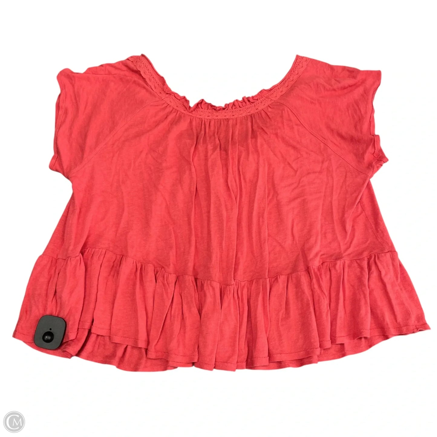Top Short Sleeve By Free People In Coral, Size: Xs