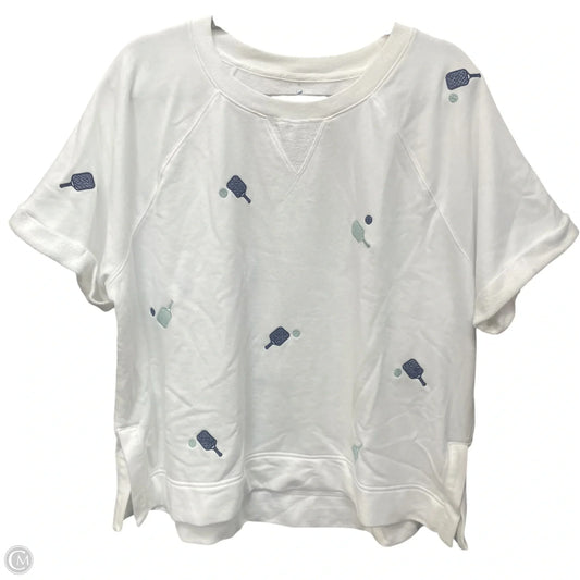 Top Short Sleeve By Lou And Grey In White, Size: Xl