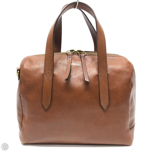 Handbag Leather By Fossil, Size: Small