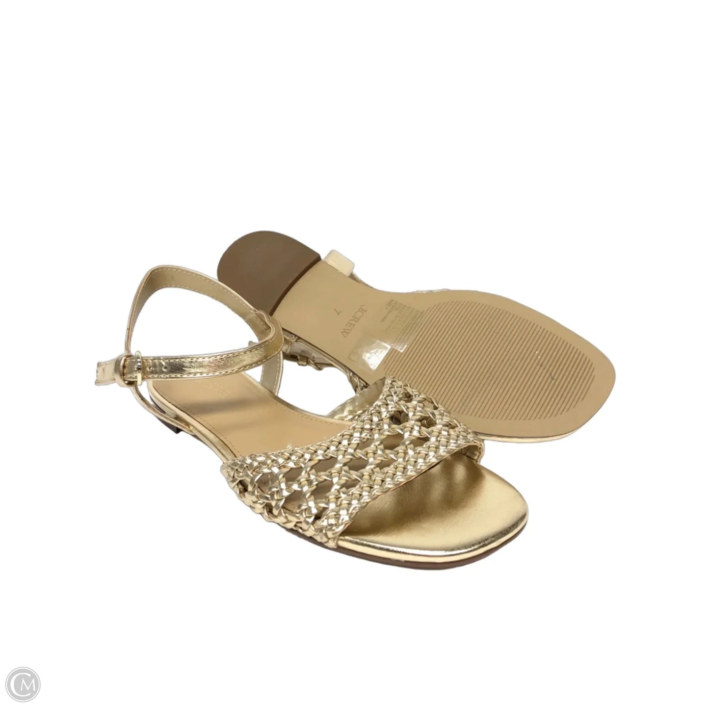 Sandals Flats By J. Crew In Gold, Size: 7