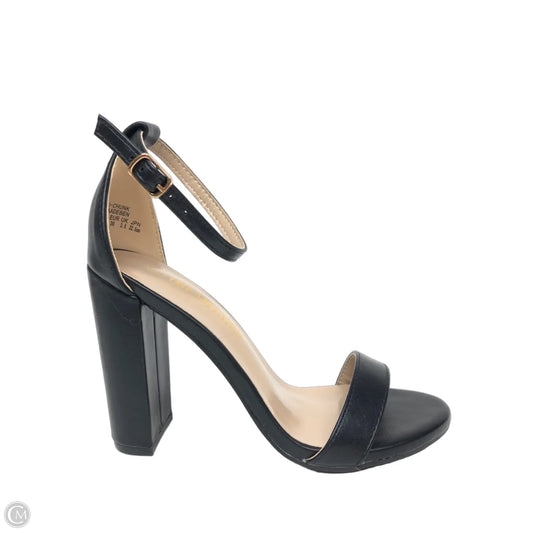 Sandals Heels Block By Dream Pairs In Black, Size: 5.5