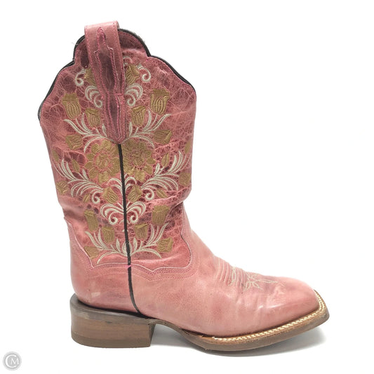 Boots Western By Dan Post In Pink, Size: 6.5