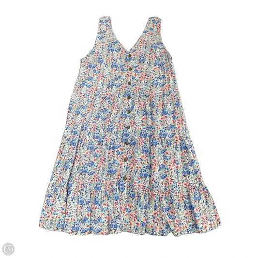 Dress Casual Midi By Clothes Mentor In Multi-colored, Size: Xl