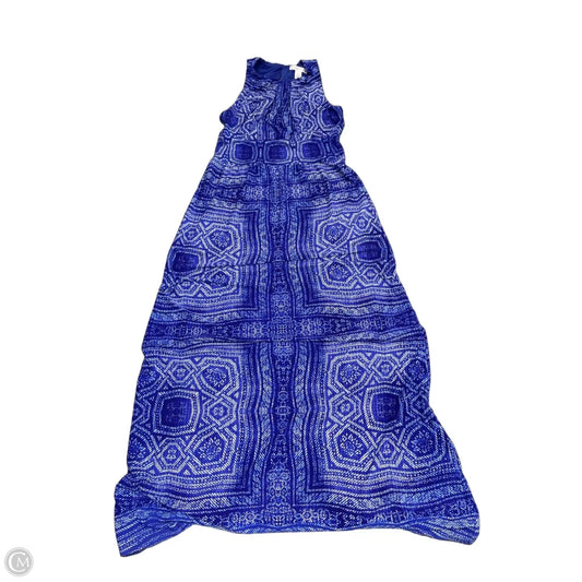 Dress Casual Maxi By London Times In Blue & White, Size: 4