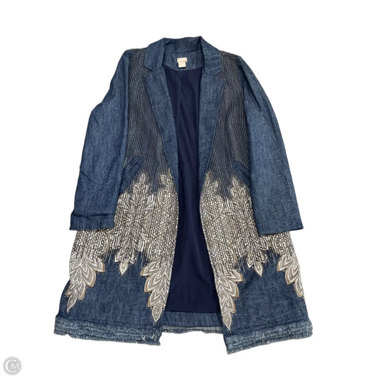 Jacket Other By Chicos In Blue Denim, Size: M