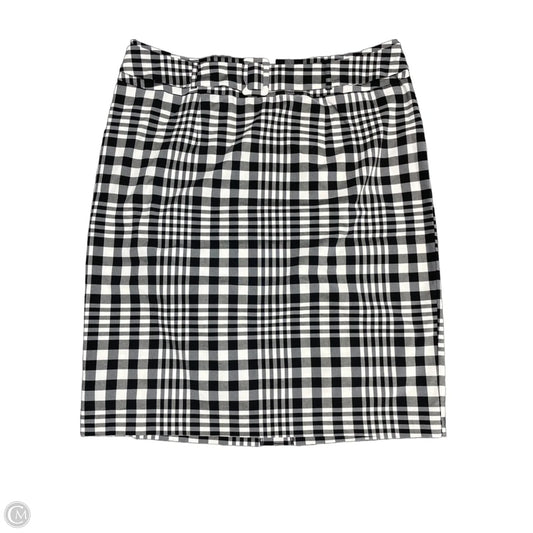 Skirt Midi By Cato In Black & White, Size: 20